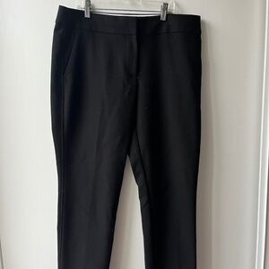 Black Cropped Suit Pants, LOFT, size 10